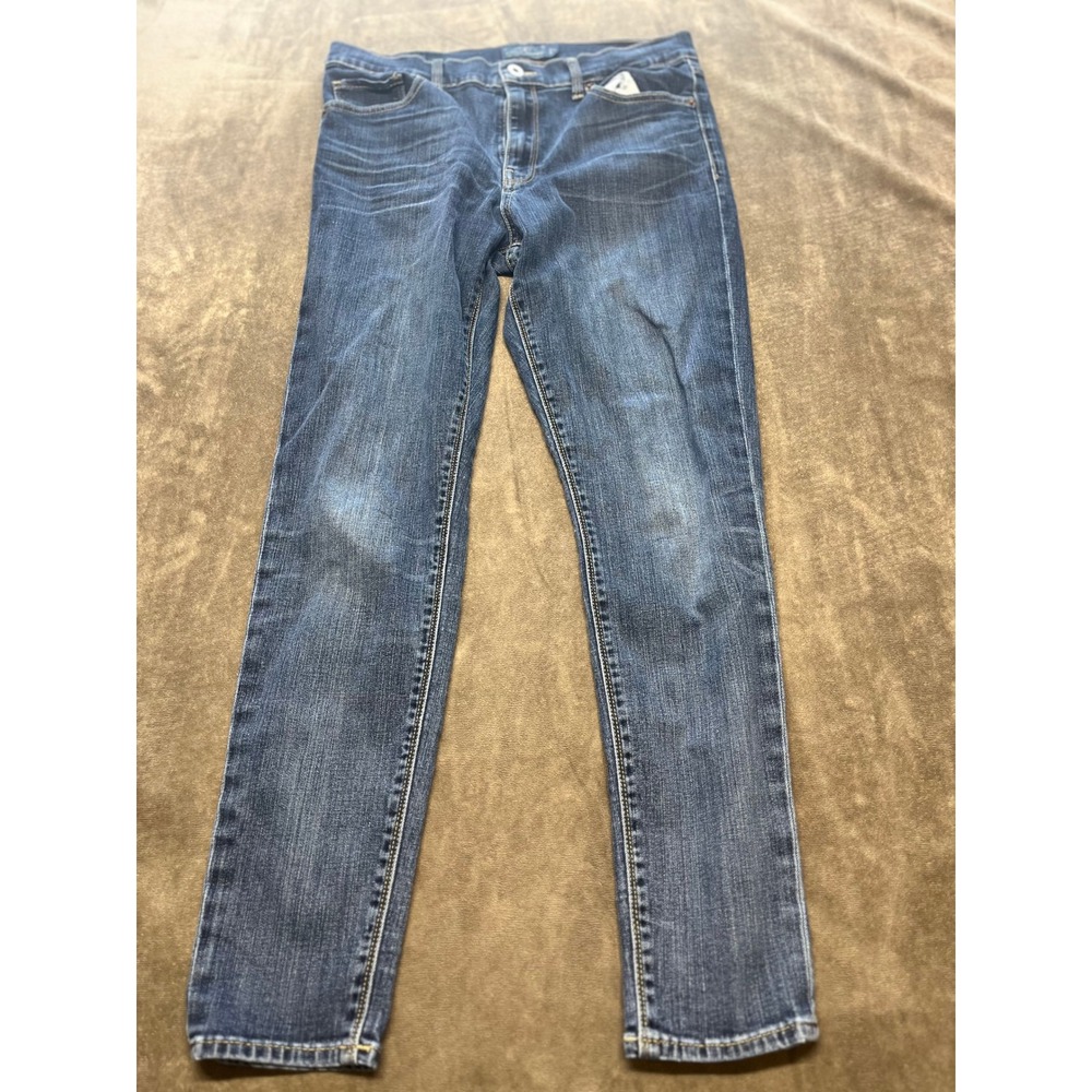 Lucky Brand Bridgette Skinny Jeans Womens Blue Denim Sizeโ 28 Distressed